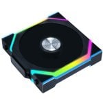 Lian-Li UNI FAN SL WIRELESS 120 ARGB Zusatzlüfter mit umgekehrten Rotorblättern, 120 mm, schwarz