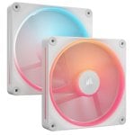 Corsair iCUE LINK LX140-R RGB Pack Doble Ventilador Suplementario PWM 140mm Blanco Corsair iCUE LINK LX140-R RGB Pack Doble Ventilador Suplementario PWM 140mm Blanco