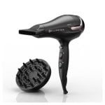 Sèche-cheveux Ionique avec Diffuseur Bellissima K9 2500 2300W 3 Températures 2 Vitesses Accessoires Noir Rose