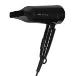 Secador de Cabelo Dobrável Iónico de Viagem Braun Satin Hair 3 HD350 1600W 2 Temperaturas Preto
