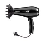 Secador de Cabelo Iónico com Difusor BaByliss D374DE 2000W 3 Temperaturas 2 Velocidades Preto