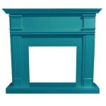 Cheminée Électrique Sined Caldera Sol MDF Turquoise Décoratif