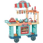 Homcom Cozinha de Brincar Multicolorida 79,5x33x90,5cm 3-6 Anos 