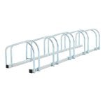 Homcom Aparcamiento Para 5 Bicicletas Soporte Para Aparcar Bicicleta 145x33x27cm