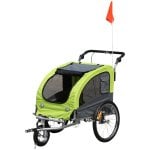 Homcom Remolque Bicicleta Perros Carro Cochecito Para Transporte Mascota Homcom Remolque Bicicleta Perros Carro Cochecito Para Transporte Mascota