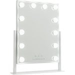 Flamingueo Espejo Maquillaje Con Luz 12 Led 3 Modos De Luz Control Táctil