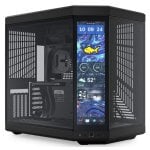Tour moyenne Hyte Y70 Touch Infinite EATX avec double écran en verre trempé USB-C Noir
