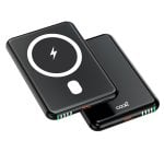 Coole universelle magnetische externe Batterie Power Bank Qi 5000 mAh Schwarz Coole universelle magnetische externe Batterie Power Bank Qi 5000 mAh Schwarz