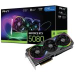 Scheda Grafica PNY GeForce RTX 5080 ARGB OC Triple Fan 16GB GDDR7 Reflex 2 RTX AI DLSS4