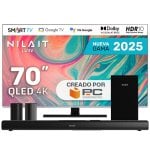 Nilait Pack Luxe 70UC8003S 70" QLED UHD 4K + Harmony Soundbar mit 200W Subwoofer Dolby Atmos, 5.2.1 Nilait Pack Luxe 70UC8003S 70" QLED UHD 4K + Harmony Soundbar mit 200W Subwoofer Dolby Atmos, 5.2.1