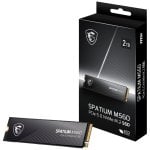 MSI SPATIUM M560 2TB SSD 10300MB/s NVMe PCIe 5.0 M.2 Gen5 3D NAND MSI SPATIUM M560 2TB SSD 10300MB/s NVMe PCIe 5.0 M.2 Gen5 3D NAND