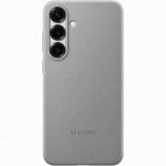 Samsung Capa de Pele Vegan Cinzenta para Galaxy S25 Plus