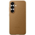 Samsung Capa de Pele Vegan Castanha para Galaxy S25