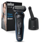 Barbeador Facial Braun Series 5 52-B7000cc Recarregável 50min Seco e Molhado 3 Lâminas Carregamento Rápido