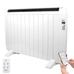 Yoevu Radiador Eléctrico Bajo Consumo 12 Elementos 1800W de Pared o Pie