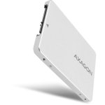 Axagon Rss-m2sd Sata 2,5 Zoll internes Gehäuse für Ngff M.2 SSD, Aluminium Silber
