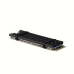 Dissipatore di calore passivo Axagon Clr-m2l3 - SSD M.2, SSD da 80 mm, alluminio, cuscinetti termici in silicone, altezza 3 mm