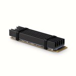 Dissipatore di calore passivo Axagon Clr-m2l10 - SSD M.2, SSD da 80 mm, alluminio, cuscinetti termici in silicone, altezza 10 mm