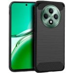 Custodia in carbonio nero per Oppo Reno 12 F 4G / 5G / 12 FS 4G / 5G
