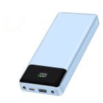 Vanwin Cdb-az Power Bank 20000 mAh USB-C/USB-A Micro Cable Pantalla LED Azul Vanwin Cdb-az Power Bank 20000 mAh USB-C/USB-A Micro Cable Pantalla LED Azul