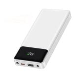 Vanwin Cdb-az Power Bank 20000 mAh USB-C/USB-A Micro Cable Pantalla LED Blanco Vanwin Cdb-az Power Bank 20000 mAh USB-C/USB-A Micro Cable Pantalla LED Blanco