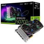Carte Graphique PNY GeForce RTX 5070 Ti ARGB OC 16GB GDDR7 Reflex 2 RTX AI DLSS4