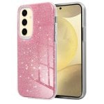 Coole rosa Glitzerhülle für Samsung Galaxy S24 Plus / S25 Plus