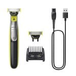 Philips OneBlade 360 Máquina de Afeitar Recortadora y Perfiladora Verde Lima/Gris Marengo