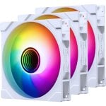 Pack inversé Phanteks M25-140 Gen2 D-RGB PWM Triple ventilateur supplémentaire 140 mm Blanc Pack inversé Phanteks M25-140 Gen2 D-RGB PWM Triple ventilateur supplémentaire 140 mm Blanc