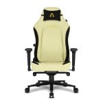 Alpha Gamer Alegra Cadeira Gaming de Tecido com Suporte Lombar Ajustável Amarela/Preta