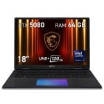 MSI Titan 18 HX AI A2XWIG-245ES Intel Core Ultra 9 285HX/64 GB/SSD de 2 TB/RTX 5080/18" MSI Titan 18 HX AI A2XWIG-245ES Intel Core Ultra 9 285HX/64 GB/SSD de 2 TB/RTX 5080/18"