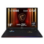MSI Raider A18 HX A9WIG-090XES AMD Ryzen 9 9955HX3D/32 GB/SSD de 2 TB/RTX 5080/18" MSI Raider A18 HX A9WIG-090XES AMD Ryzen 9 9955HX3D/32 GB/SSD de 2 TB/RTX 5080/18"