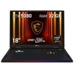MSI Raider A18 HX A9WIG-090XES AMD Ryzen 9 9955HX3D/32 GB/SSD de 2 TB/RTX 5080/18" MSI Raider A18 HX A9WIG-090XES AMD Ryzen 9 9955HX3D/32 GB/SSD de 2 TB/RTX 5080/18"