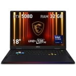 MSI Raider 18 HX AI A2XWIG-252ES Intel Core Ultra 9 285HX/32 GB/SSD de 1 TB/RTX 5080/18" MSI Raider 18 HX AI A2XWIG-252ES Intel Core Ultra 9 285HX/32 GB/SSD de 1 TB/RTX 5080/18"