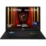 Notebook MSI Vector 16 HX AI A2XWHG-097XES 16" Intel Core Ultra 7 255HX 32GB 1TB SSD RTX 5070 Ti Ohne Betriebssystem
