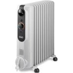 Radiateur électrique à bain d'huile DeLonghi Radia-s Easytronic 2500 W Blanc