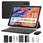 Tablet Blackview Mega 2 12" 256GB 4G 9000mAh Android 15 Grau mit Zubehör