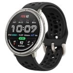 Amazfit Active 2 Bluetooth GPS 43,9mm AMOLED Prata com Pulseira Preta M Resistência à Água 5ATM SpO2 Pulsómetro Sono
