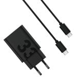 Motorola Turbopower 33W Smartphone- und Tablet-Ladegerät, Schwarz