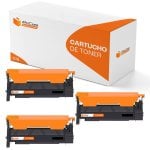 PcCom Essential Samsung CLT-K406S/CLP360/CLX3305 Tóner Compatible Negro Pack 3