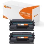 PcCom Essential HP CF287X/87X Tóner Compatible Negro Pack 2