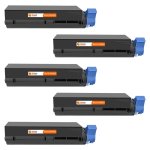 PcCom Essential OKI B410/B420/B430/B440/MB460/MB470/MB480 Tóner Compatible Negro Pack 5