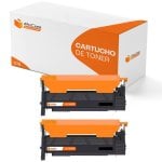 PcCom Essential Samsung CLT-K406S/CLP360/CLX3305 Tóner Compatible Negro Pack 2