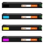PcCom Essential HP 913A Cartucho Tinta Compatible Negro/Cian/Magenta/Amarillo Pack 4