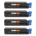PcCom Essential OKI B410/B420/B430/B440/MB460/MB470/MB480 Tóner Compatible Negro Pack 4