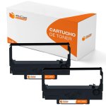 PcCom Essential Epson ERC38/ERC34/ERC30 Cinta Matricial Compatible Negro Pack 2