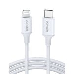 Câble Ugreen Usb-c Vers Lightning Mfi 1m Blanc Câble Ugreen Usb-c Vers Lightning Mfi 1m Blanc