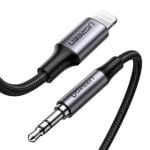 Ugreen 70509 Cabo Lightning para Jack 3.5mm 1m Preto Ugreen 70509 Cabo Lightning para Jack 3.5mm 1m Preto