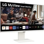 LG MyView Smart Monitor 32SR85U-W 31.5" LED IPS UltraHD 4K com Altifalantes, Altura Ajustável, USB-C e Webcam