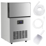 Vidaxl Máquina De Hacer Cubitos De Hielo 45 Kg/24H Plateada